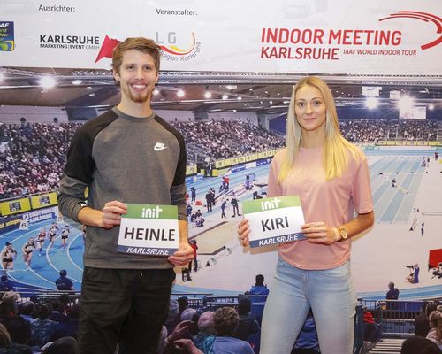 Silberglanz beim INDOOR MEETING Karlsruhe<br> Kristin Gierisch und Fabian Heinle versprechen große Sprünge</br>